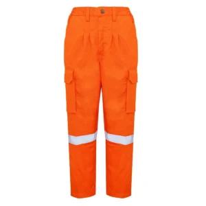 FR Hi-Vis Orange Pants with reflective