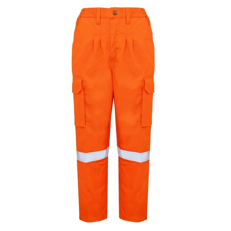 FR Hi-Vis Orange Pants with reflective